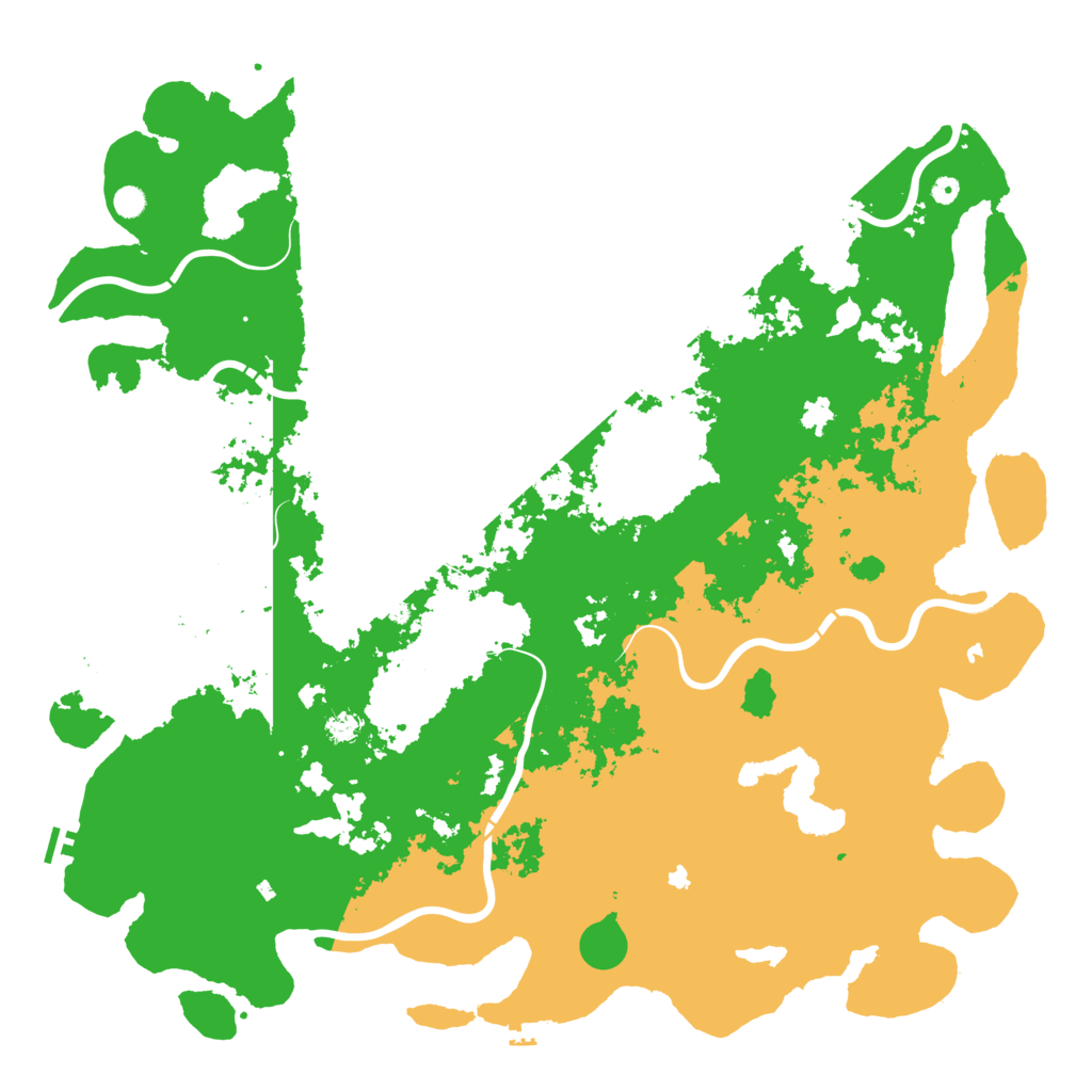 Biome Rust Map: Procedural Map, Size: 6000, Seed: 952863