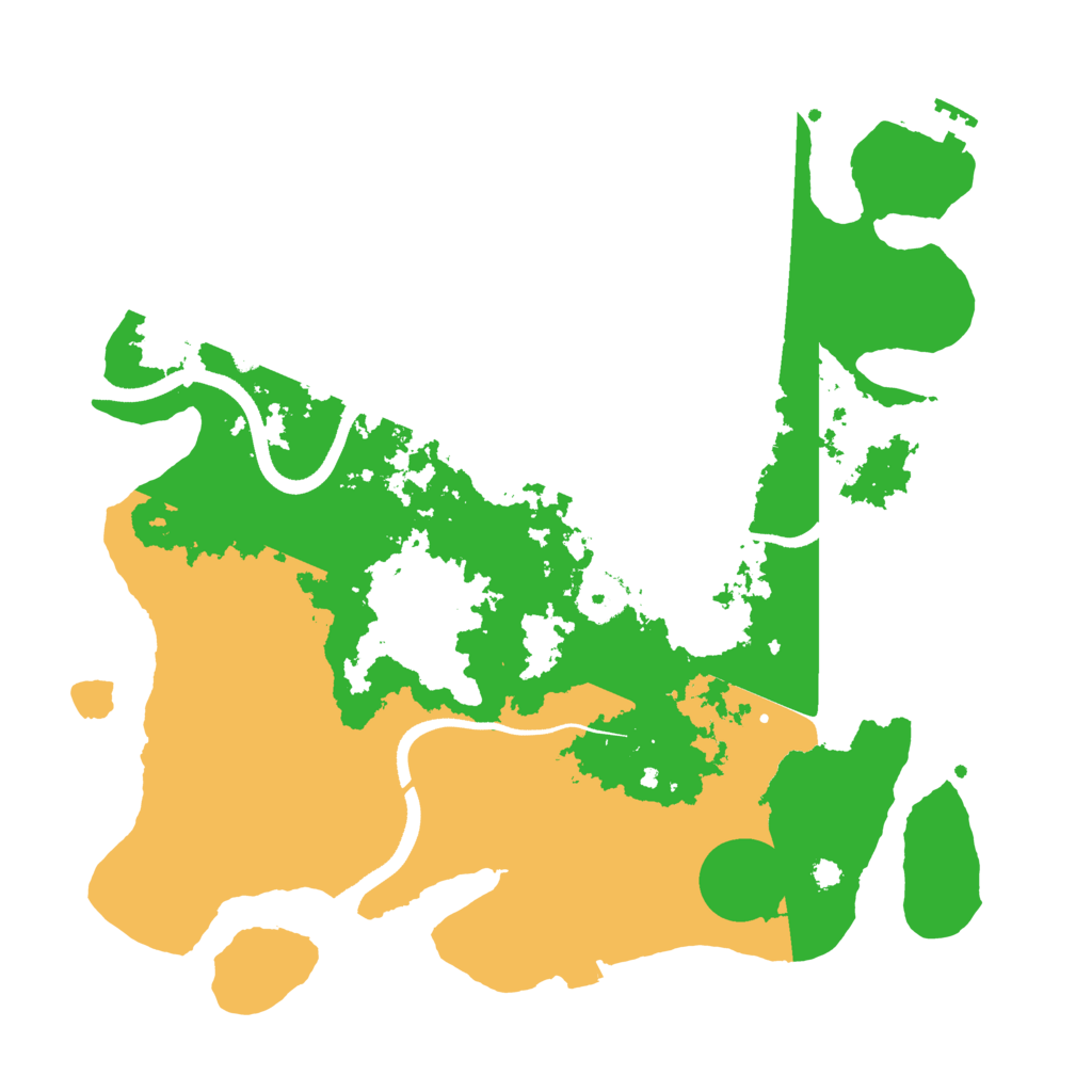 Biome Rust Map: Procedural Map, Size: 3500, Seed: 939367448