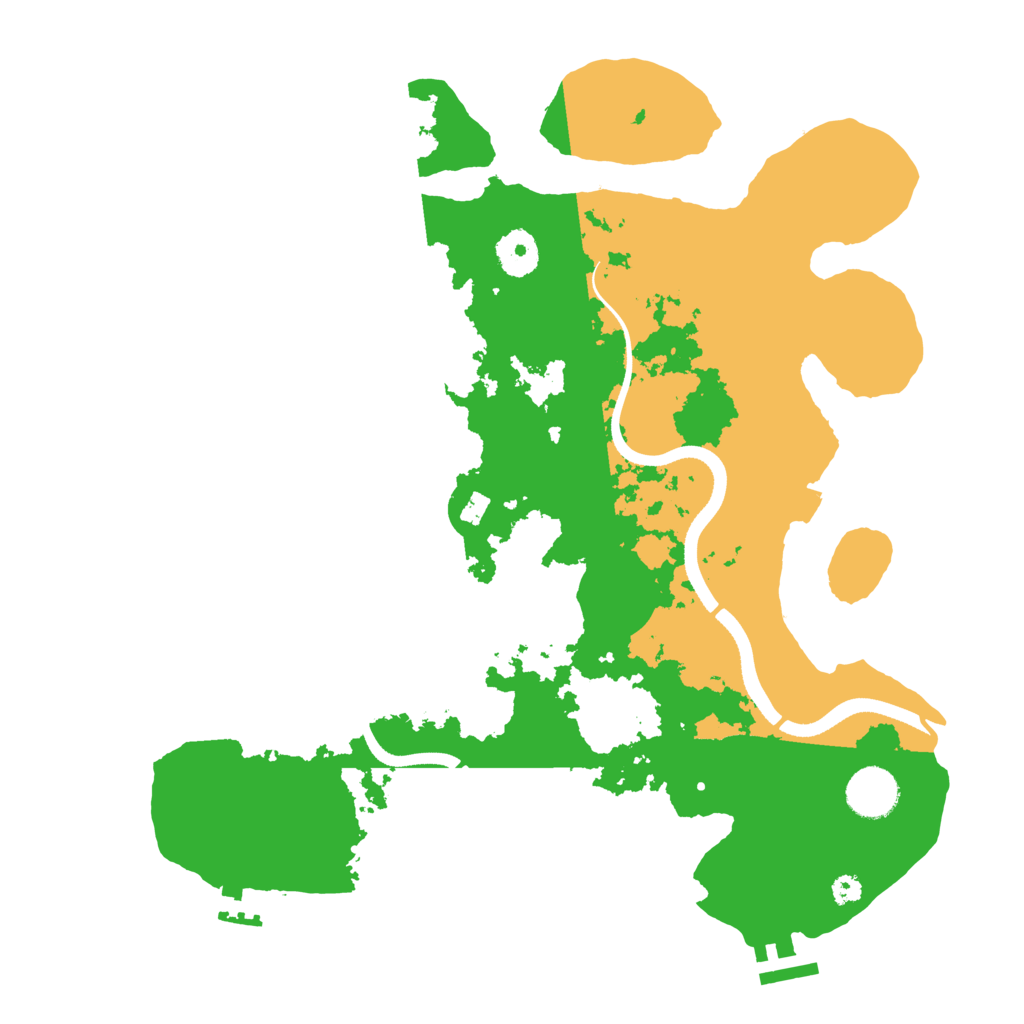 Biome Rust Map: Procedural Map, Size: 3500, Seed: 803777425