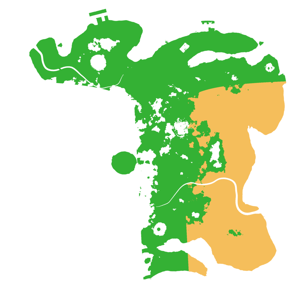 Biome Rust Map: Procedural Map, Size: 3500, Seed: 2100393418