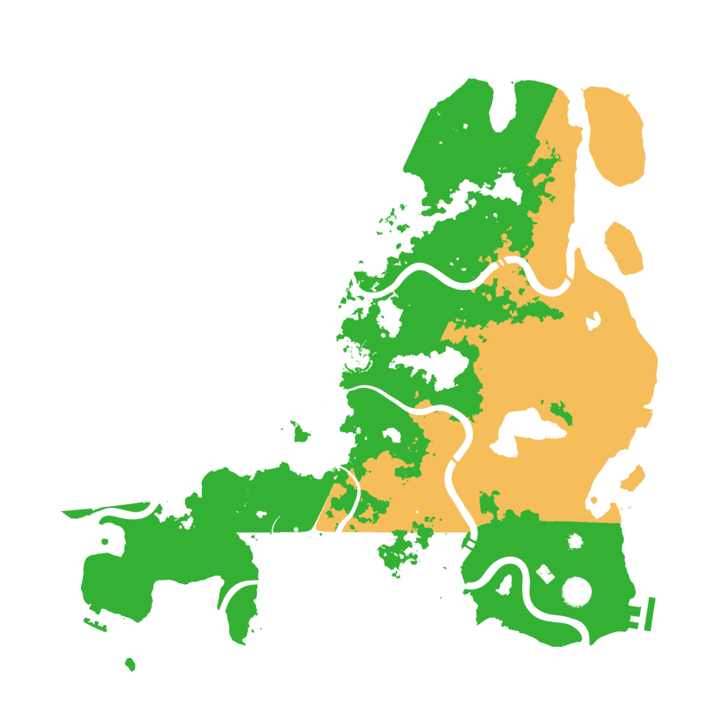 Biome Rust Map: Procedural Map, Size: 4250, Seed: 2423