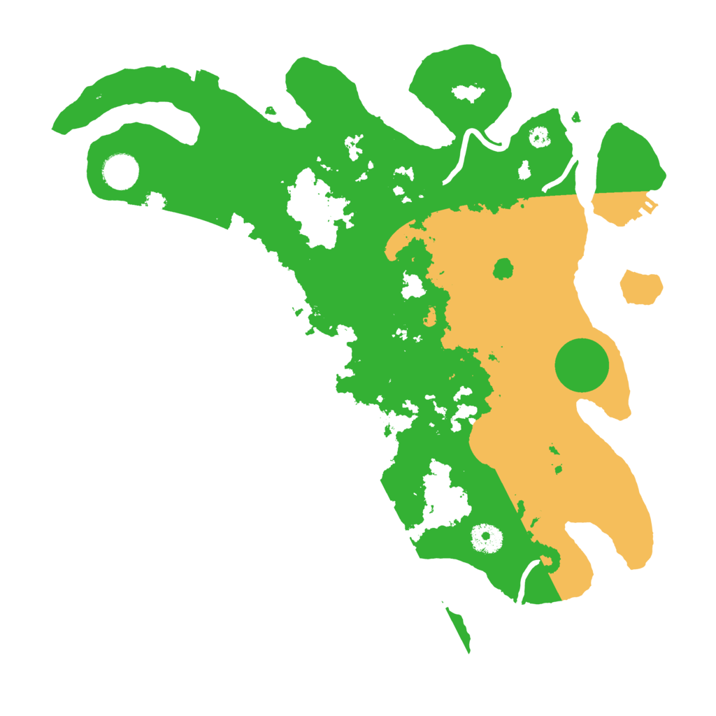 Biome Rust Map: Procedural Map, Size: 3500, Seed: 18045
