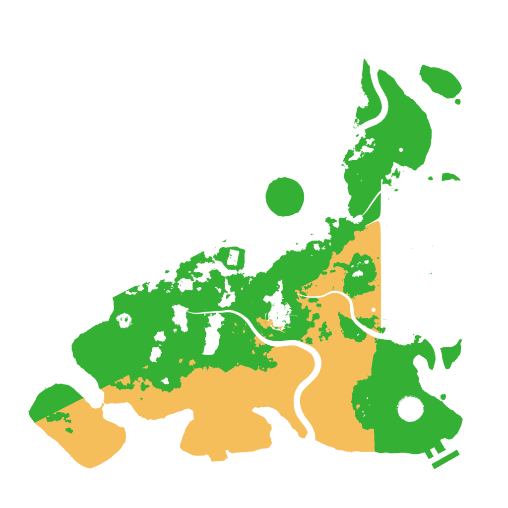 Biome Rust Map: Procedural Map, Size: 3500, Seed: 950240125