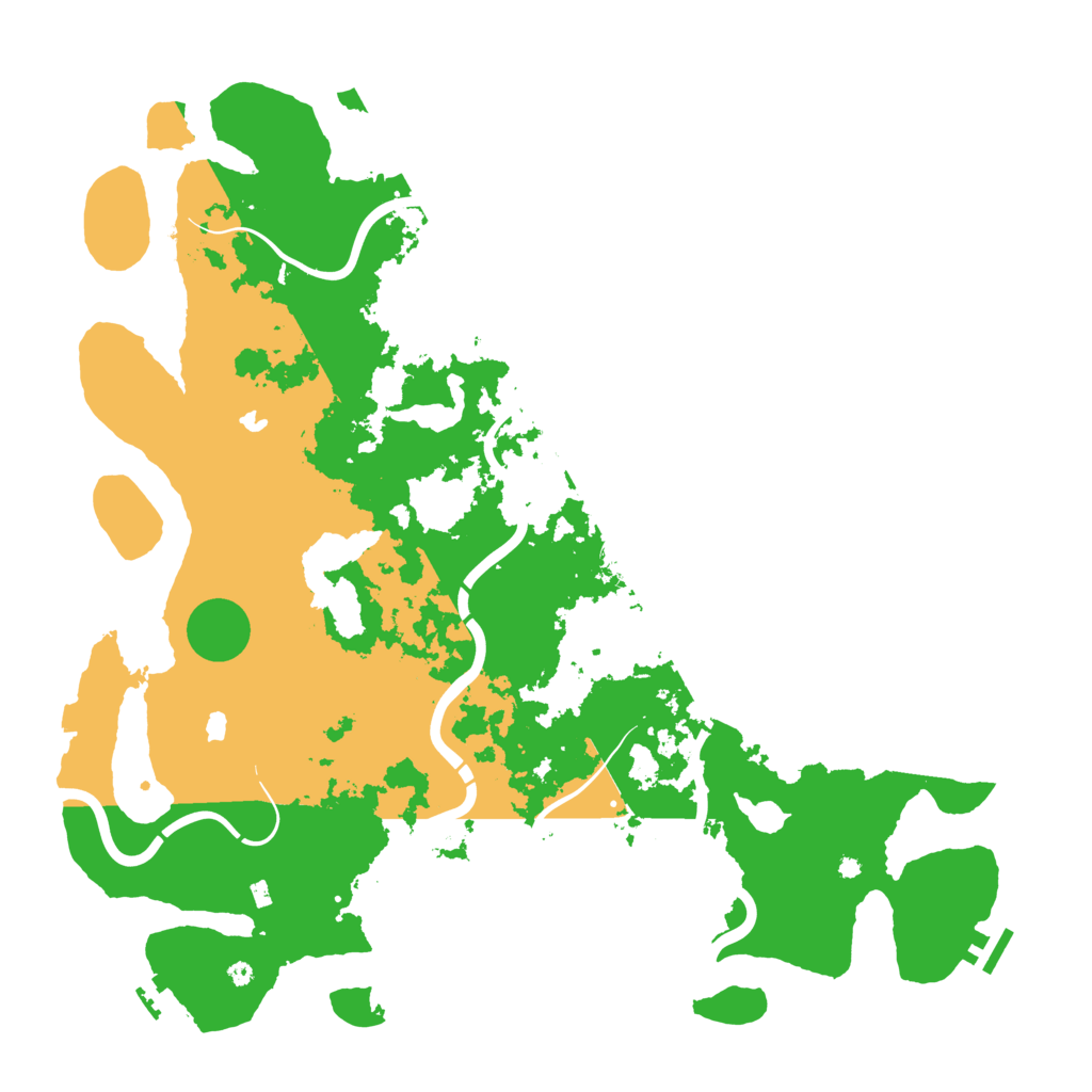 Biome Rust Map: Procedural Map, Size: 4550, Seed: 7099069