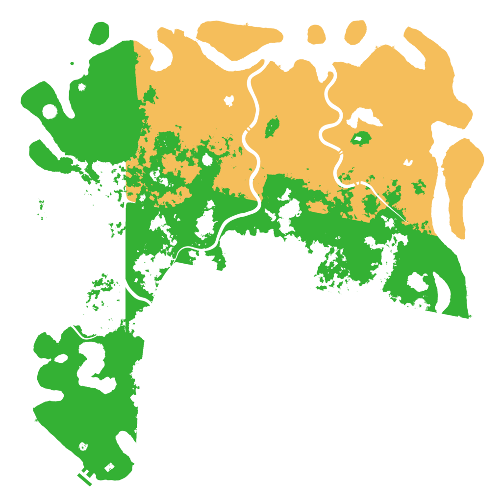 Biome Rust Map: Procedural Map, Size: 6000, Seed: 47