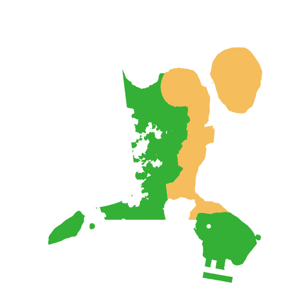 Biome Rust Map: Procedural Map, Size: 2000, Seed: 2019994544