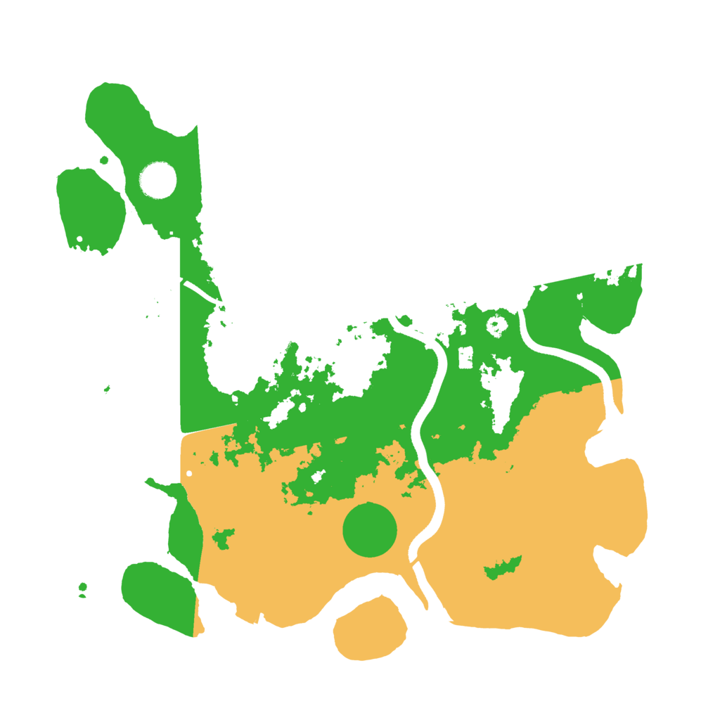 Biome Rust Map: Procedural Map, Size: 3500, Seed: 764525588