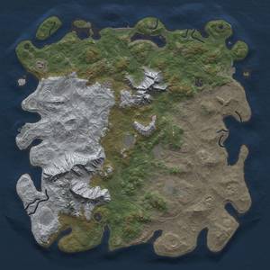 Thumbnail Rust Map: Procedural Map, Size: 5000, Seed: 73749597, 19 Monuments