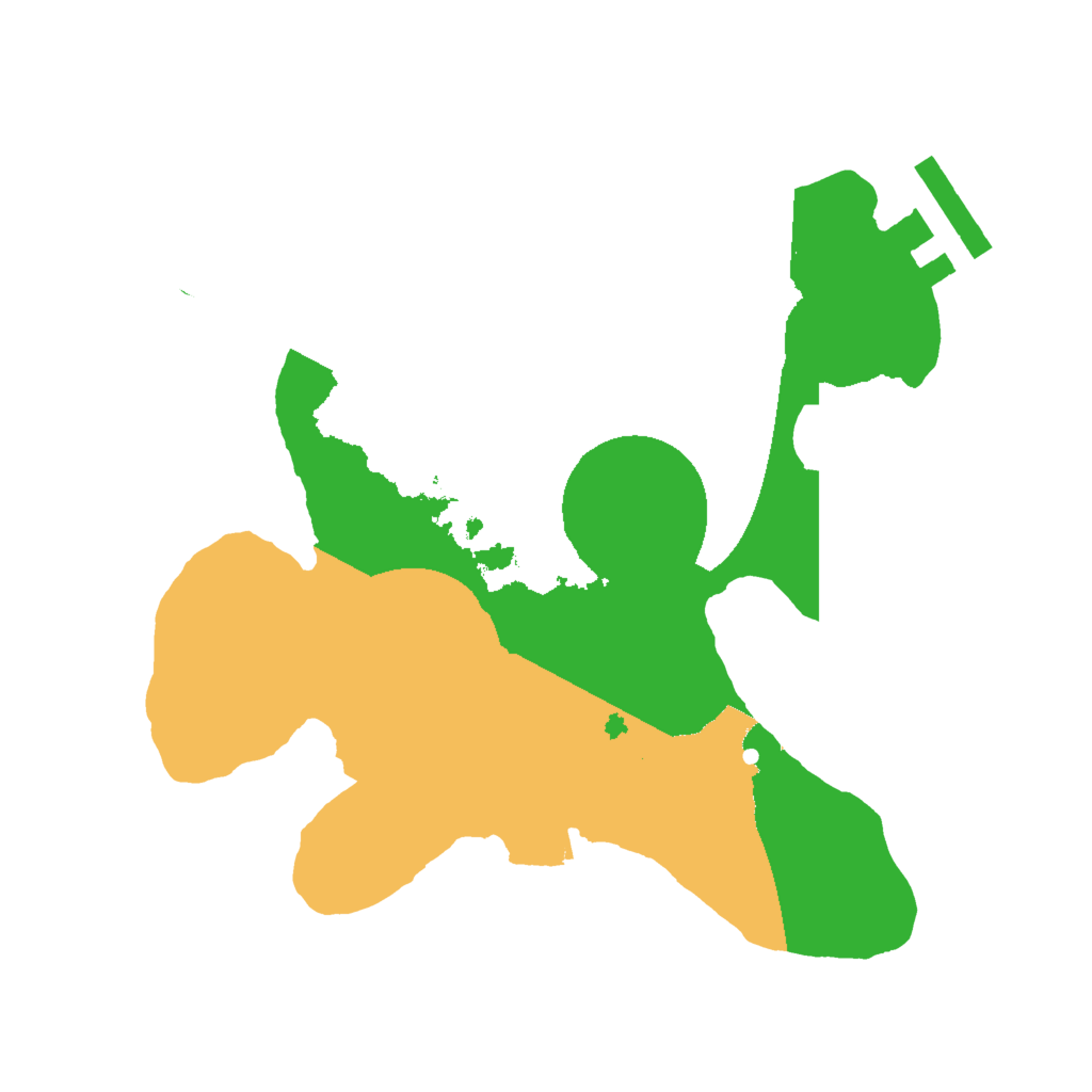 Biome Rust Map: Procedural Map, Size: 2000, Seed: 444