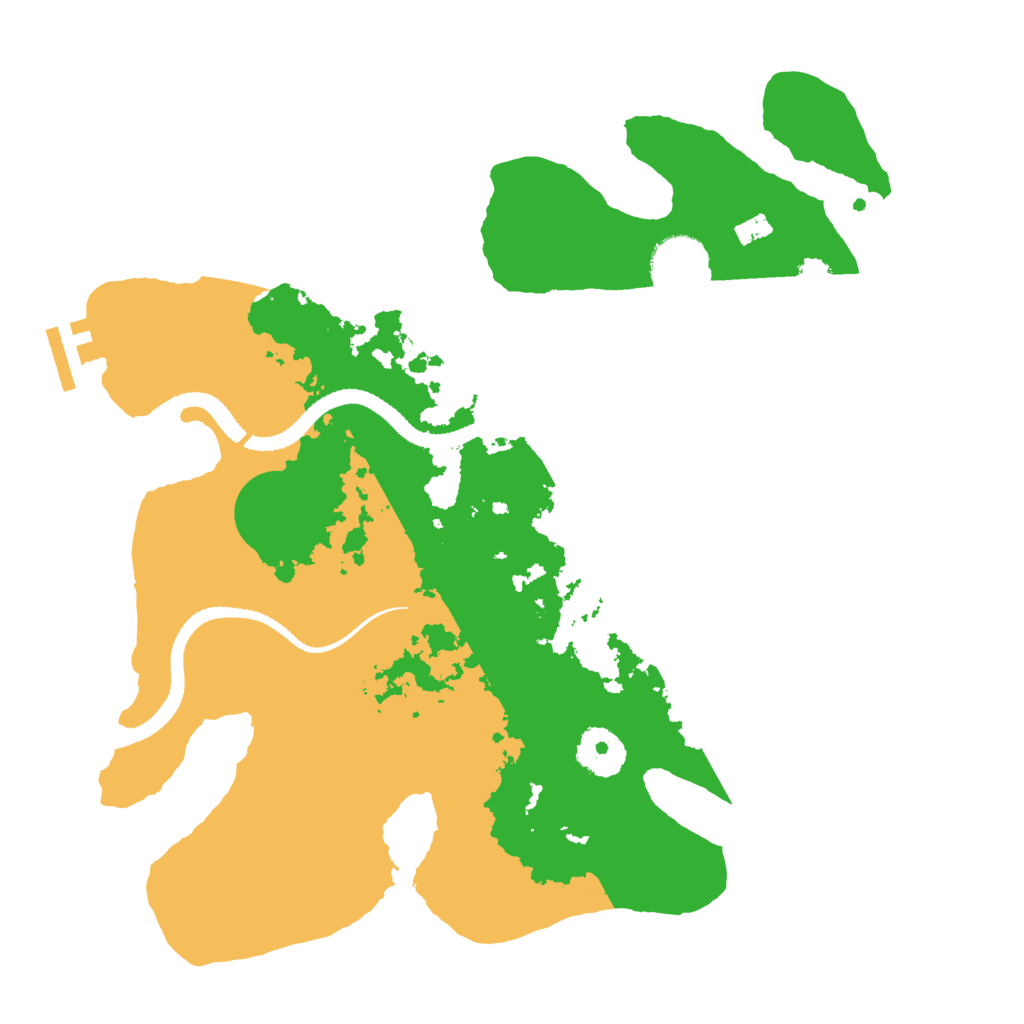 Biome Rust Map: Procedural Map, Size: 3200, Seed: 100000