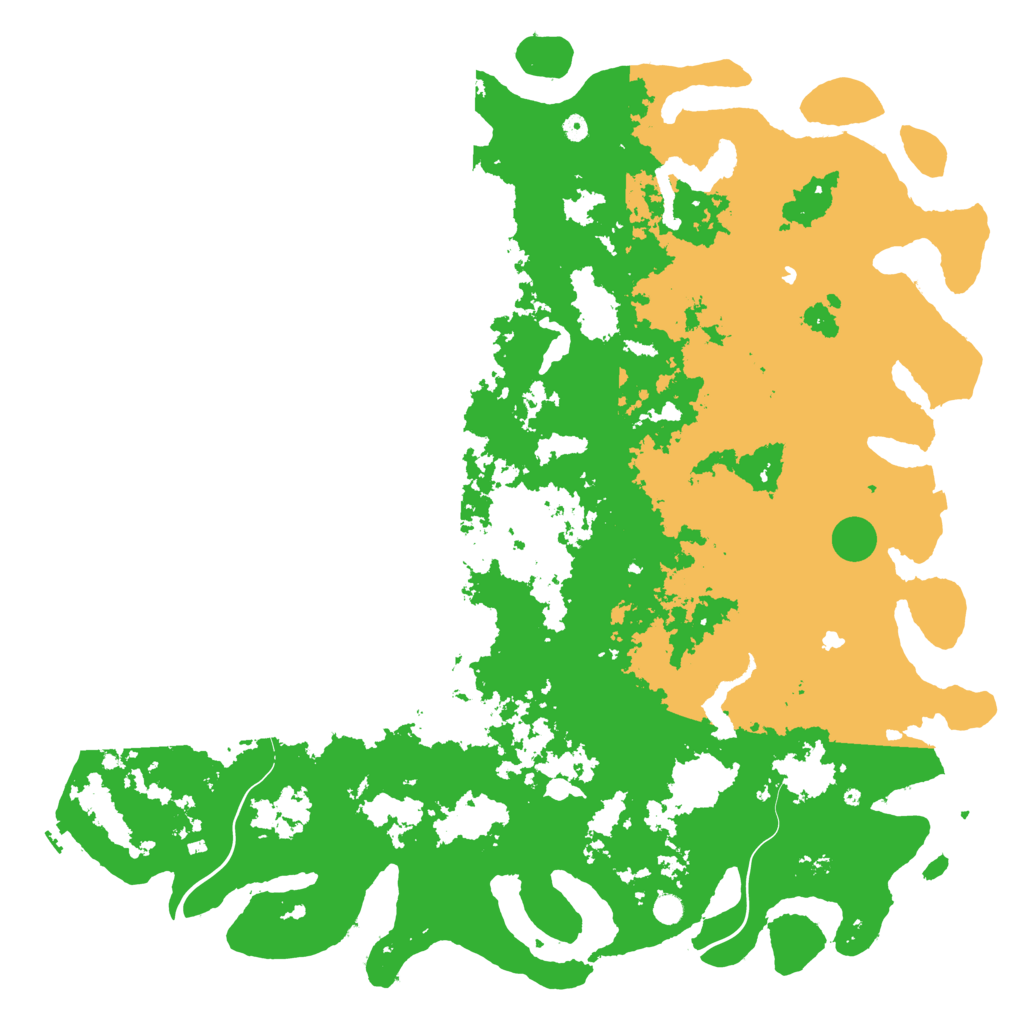 Biome Rust Map: Procedural Map, Size: 6000, Seed: 1368307877