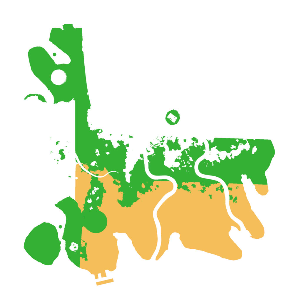 Biome Rust Map: Procedural Map, Size: 3500, Seed: 402552697