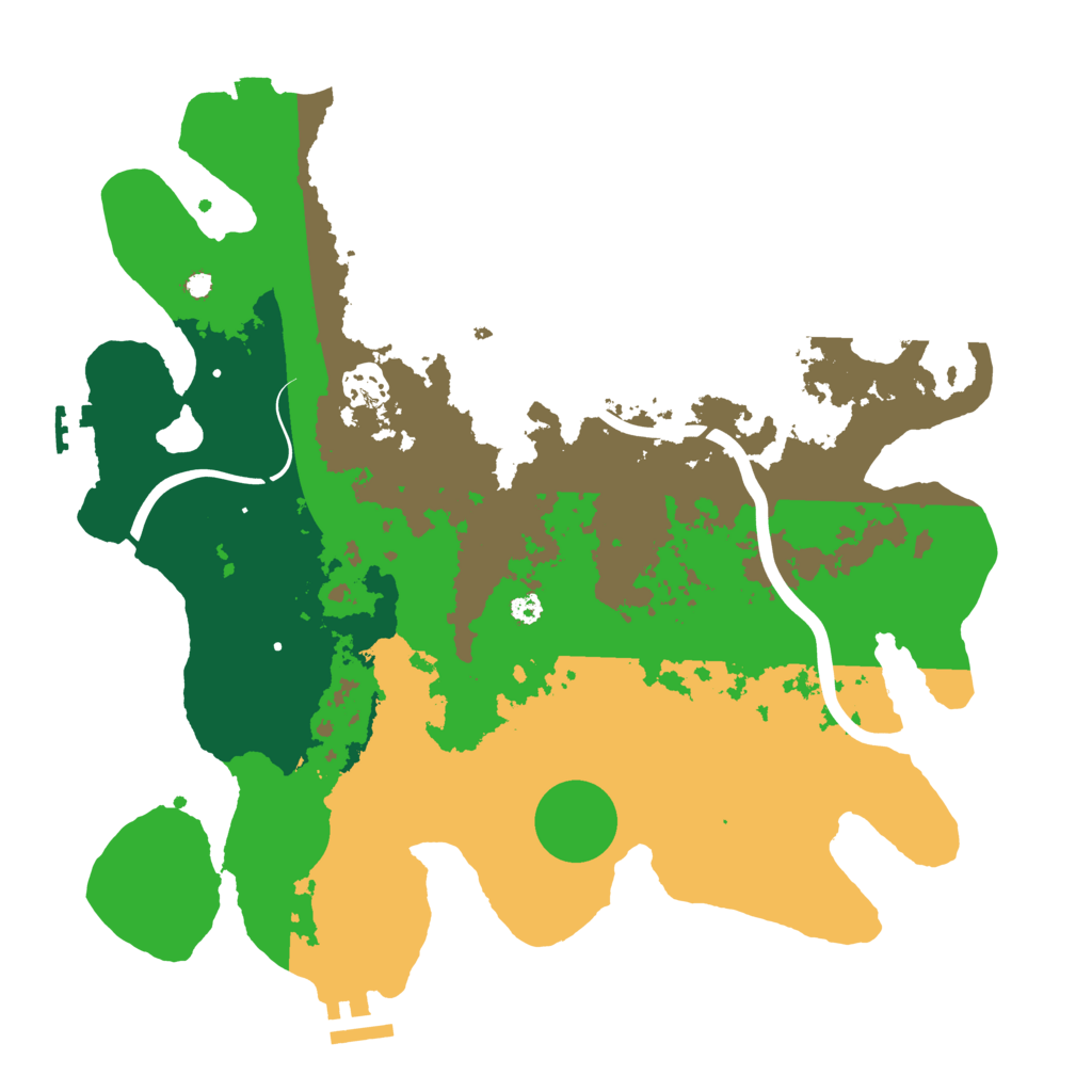 Biome Rust Map: Procedural Map, Size: 3500, Seed: 402552697