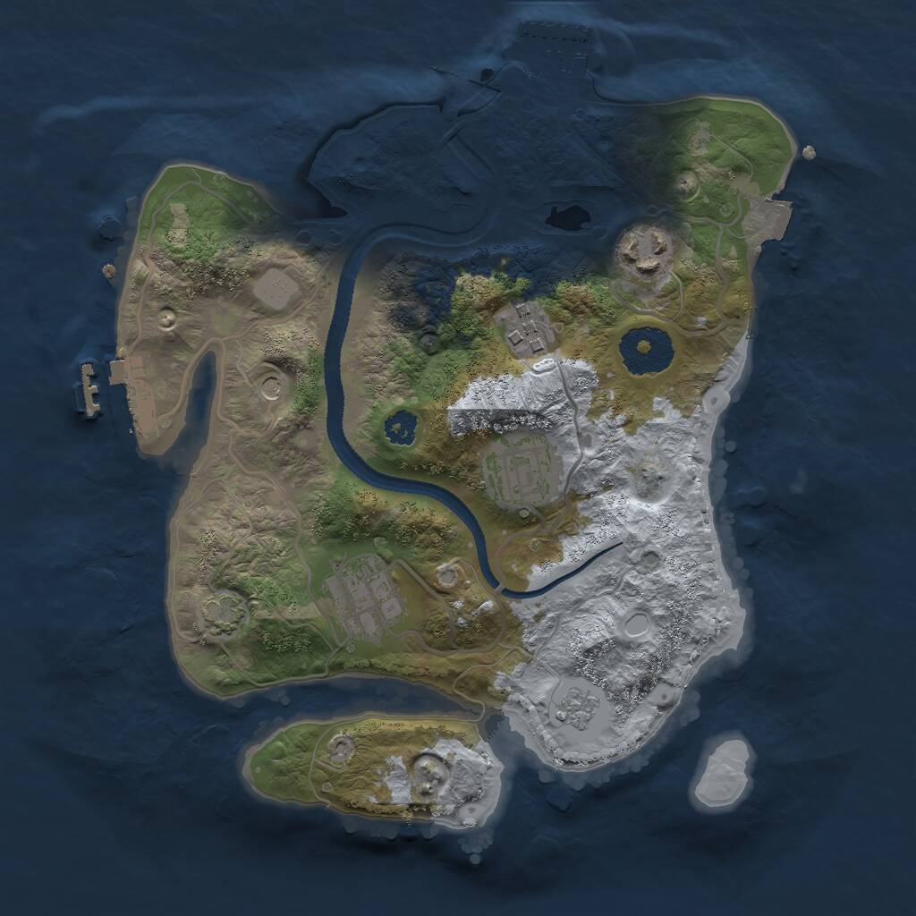 Rust Map: Procedural Map, Size: 2700, Seed: 47257056, 10 Monuments