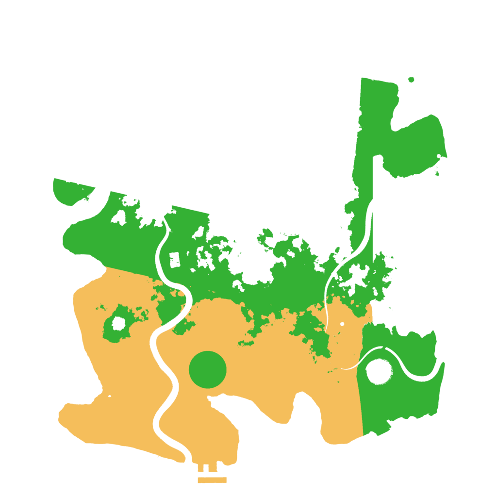 Biome Rust Map: Procedural Map, Size: 3500, Seed: 378199839