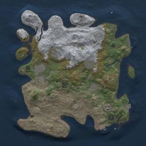 Thumbnail Rust Map: Procedural Map, Size: 3500, Seed: 378199839, 15 Monuments