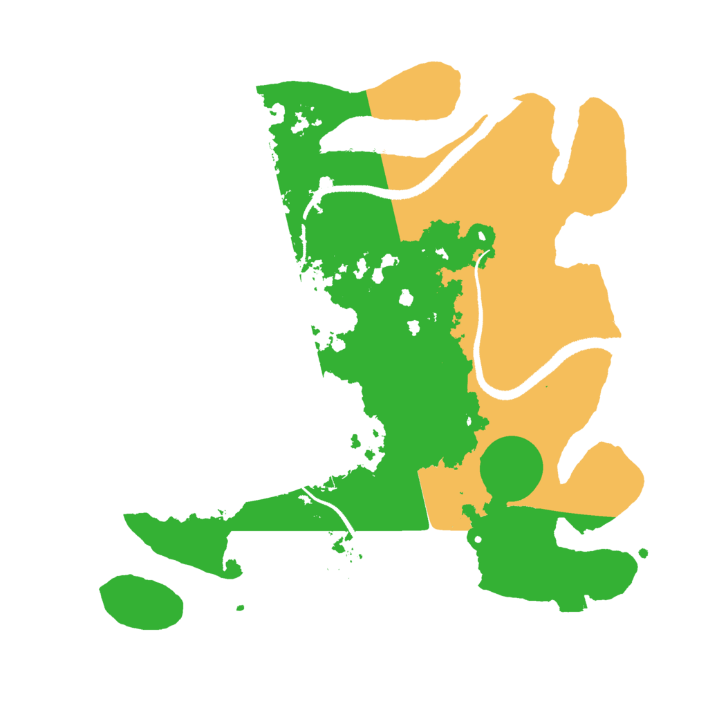 Biome Rust Map: Procedural Map, Size: 3000, Seed: 23718