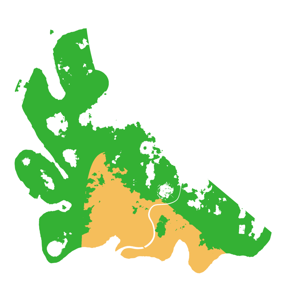 Biome Rust Map: Procedural Map, Size: 3500, Seed: 648284532