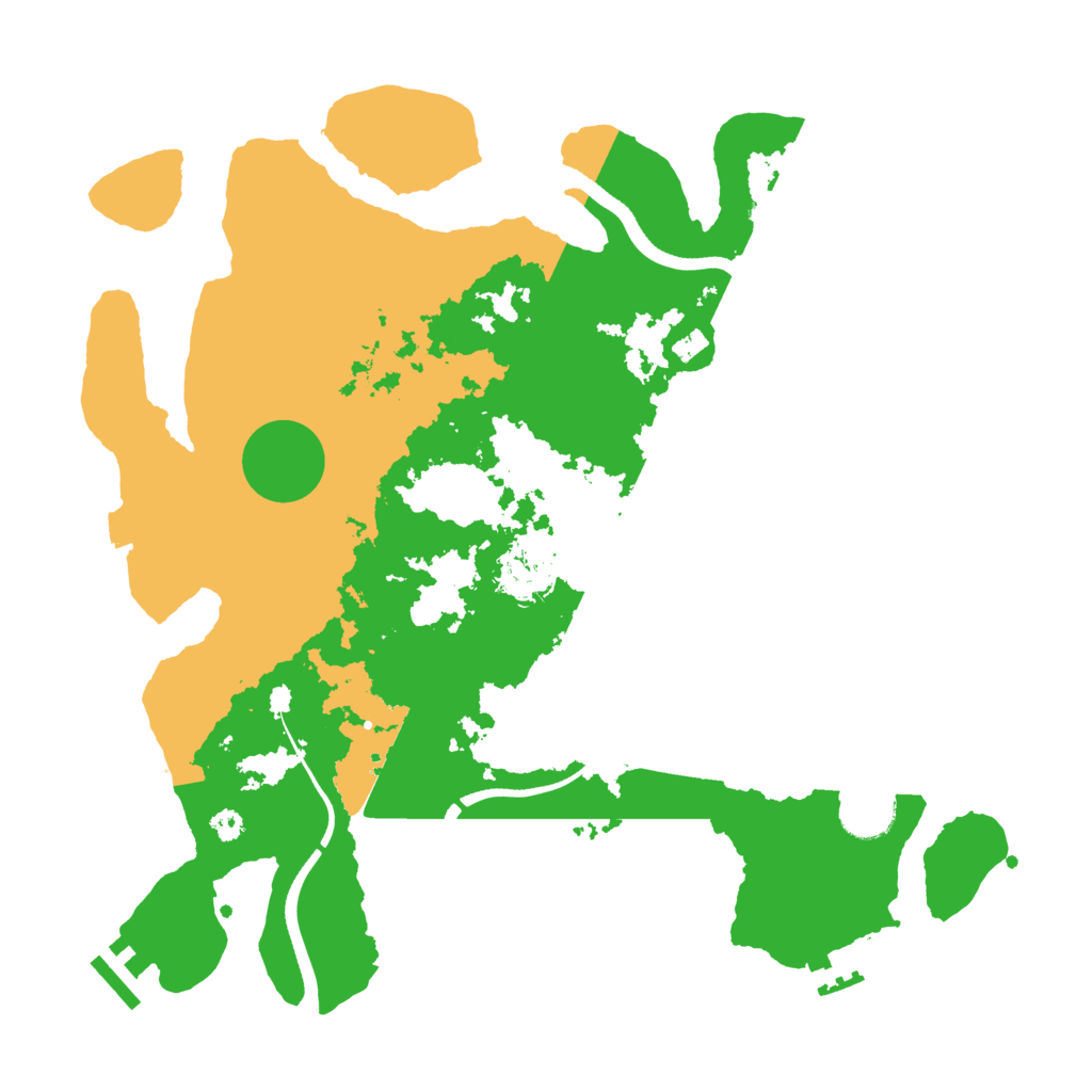 Biome Rust Map: Procedural Map, Size: 3500, Seed: 1117711612