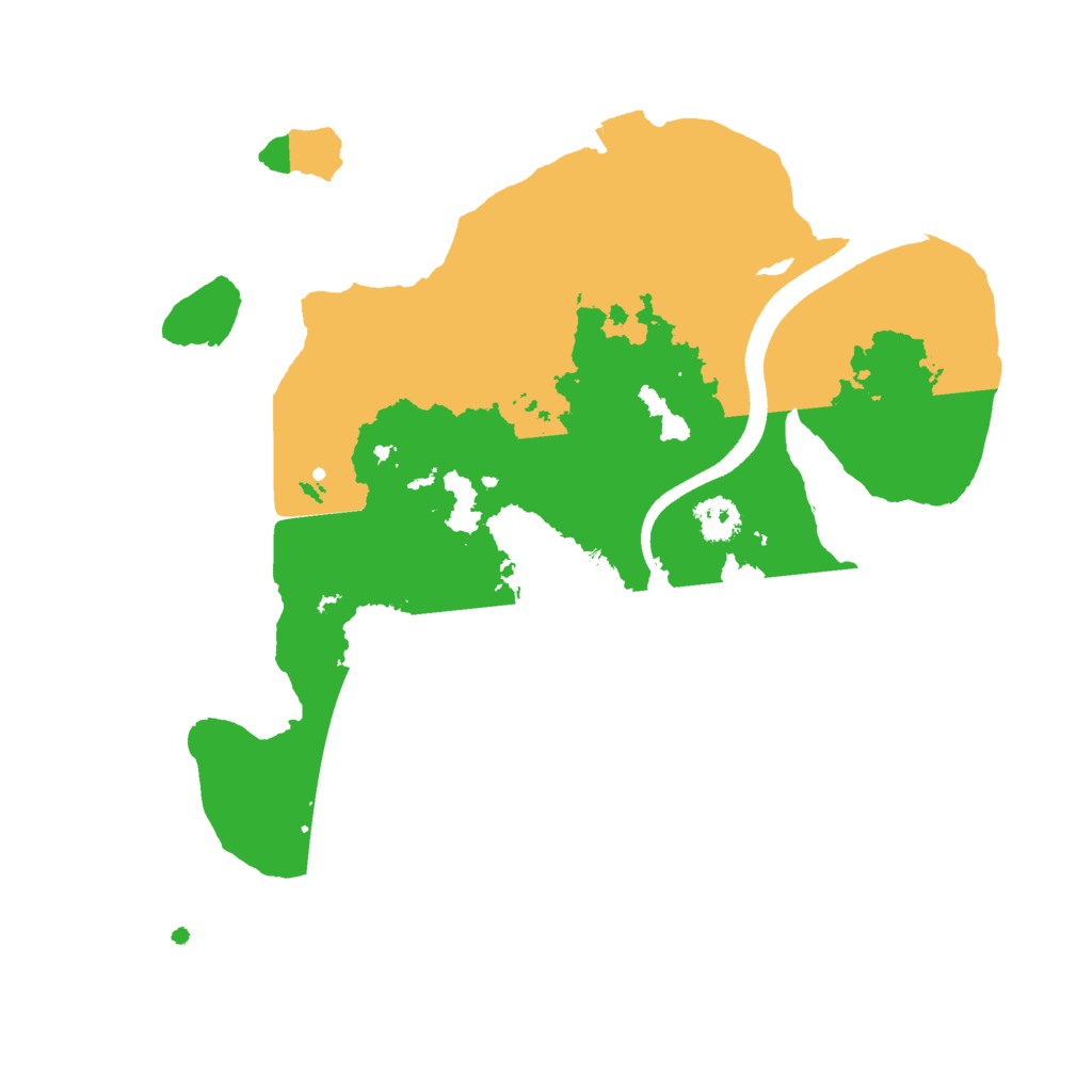 Biome Rust Map: Procedural Map, Size: 2500, Seed: 249290594