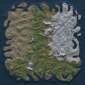 Thumbnail Rust Map: Procedural Map, Size: 6000, Seed: 485973884, 19 Monuments