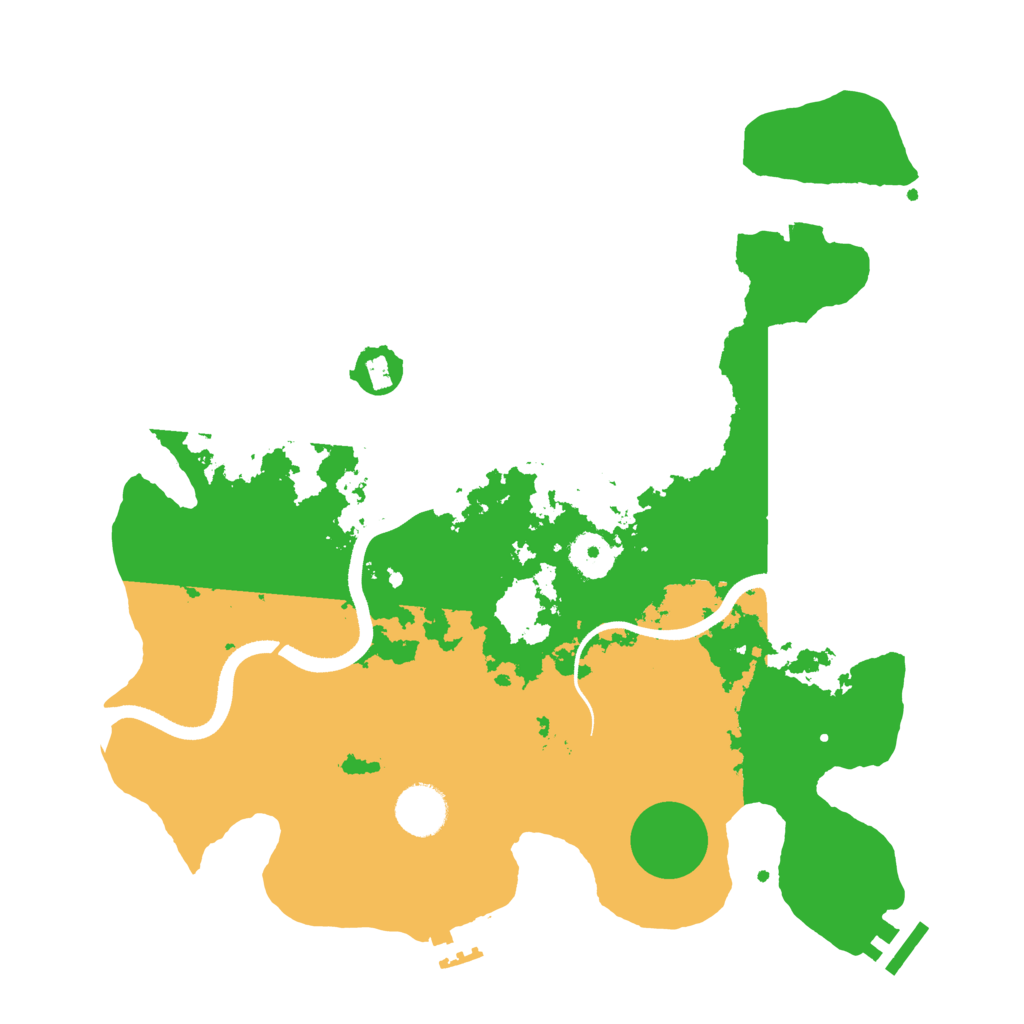 Biome Rust Map: Procedural Map, Size: 3500, Seed: 147465055