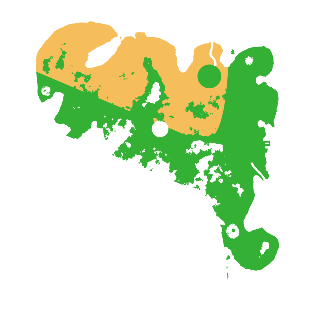 Biome Rust Map: Procedural Map, Size: 3500, Seed: 30279
