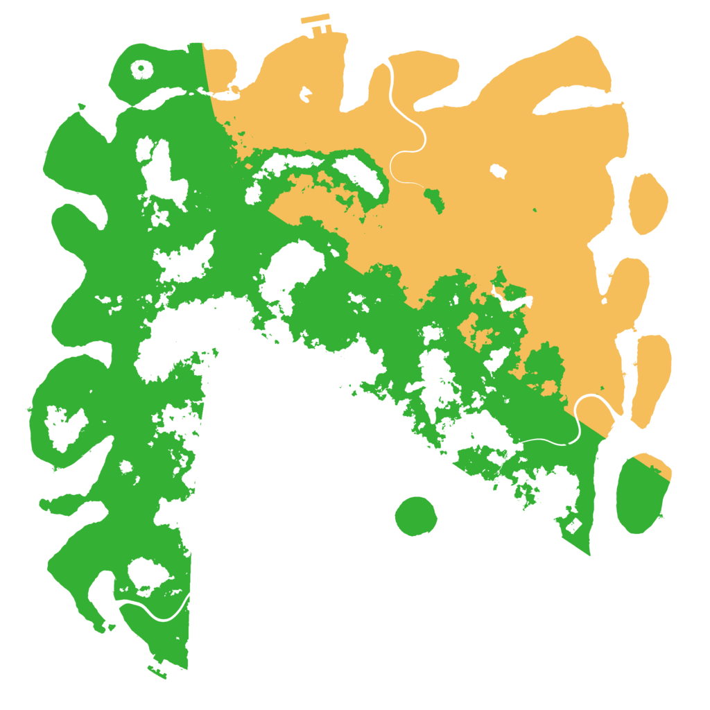 Biome Rust Map: Procedural Map, Size: 5000, Seed: 2039749515