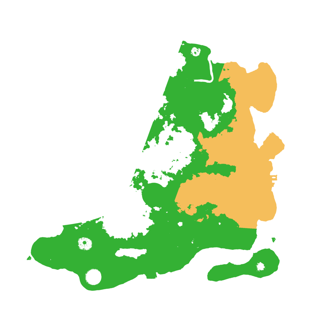 Biome Rust Map: Procedural Map, Size: 3500, Seed: 32145
