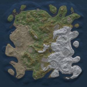 Thumbnail Rust Map: Procedural Map, Size: 4000, Seed: 1448262373, 19 Monuments