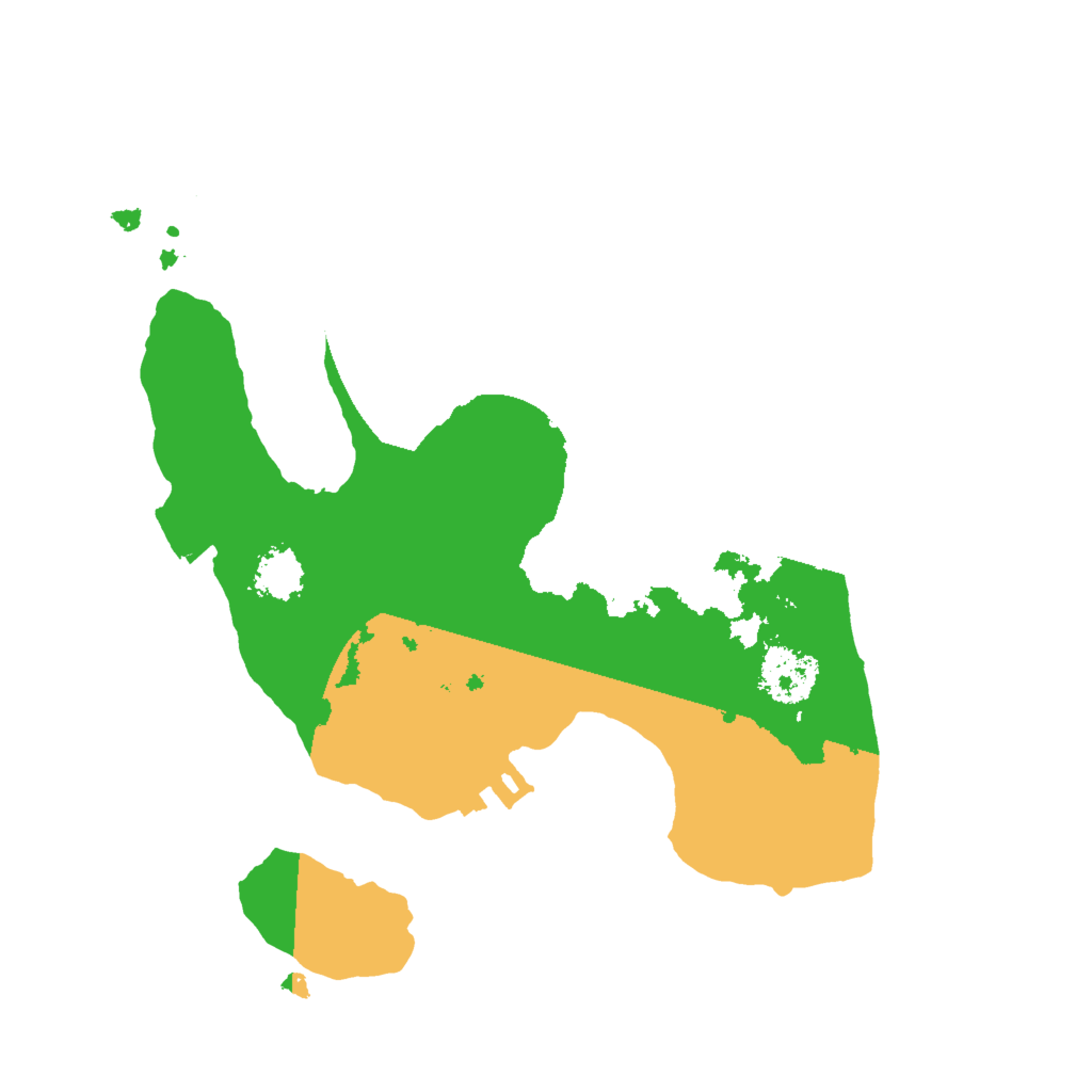 Biome Rust Map: Procedural Map, Size: 2000, Seed: 1539383602