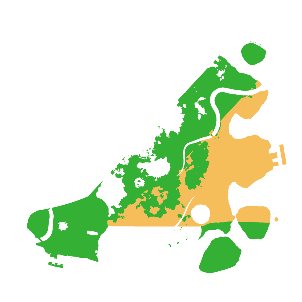 Biome Rust Map: Procedural Map, Size: 3000, Seed: 591558571