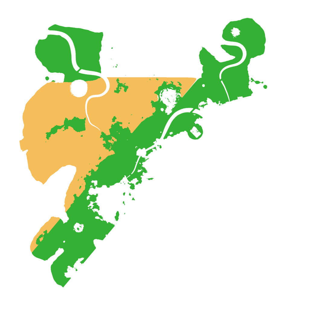 Biome Rust Map: Procedural Map, Size: 3200, Seed: 416508517