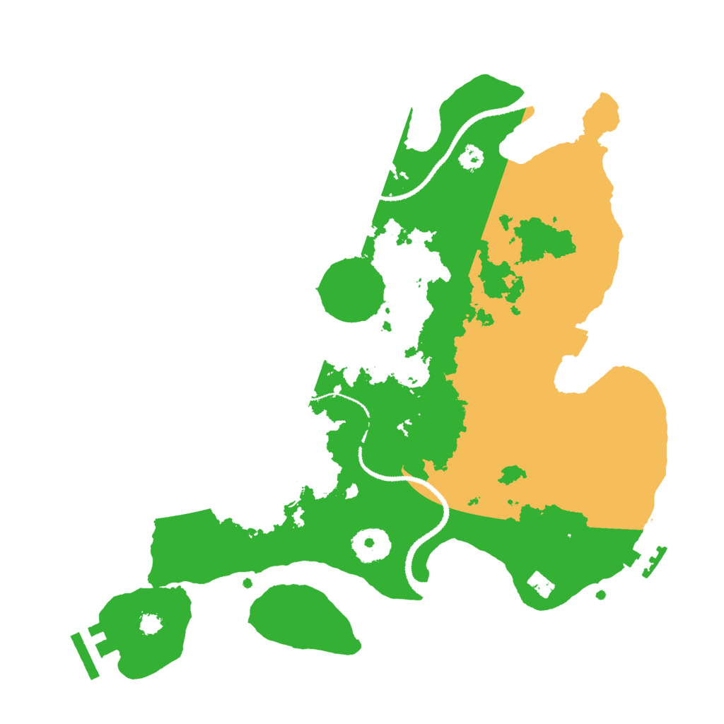 Biome Rust Map: Procedural Map, Size: 3000, Seed: 401617292
