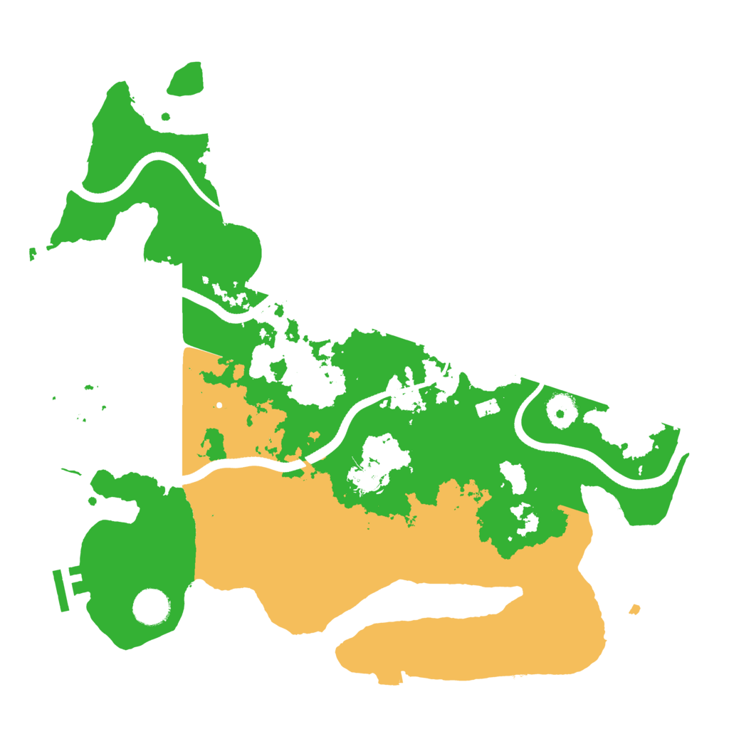 Biome Rust Map: Procedural Map, Size: 3500, Seed: 634524
