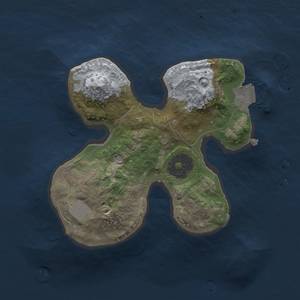 Thumbnail Rust Map: Procedural Map, Size: 1800, Seed: 596134791, 3 Monuments