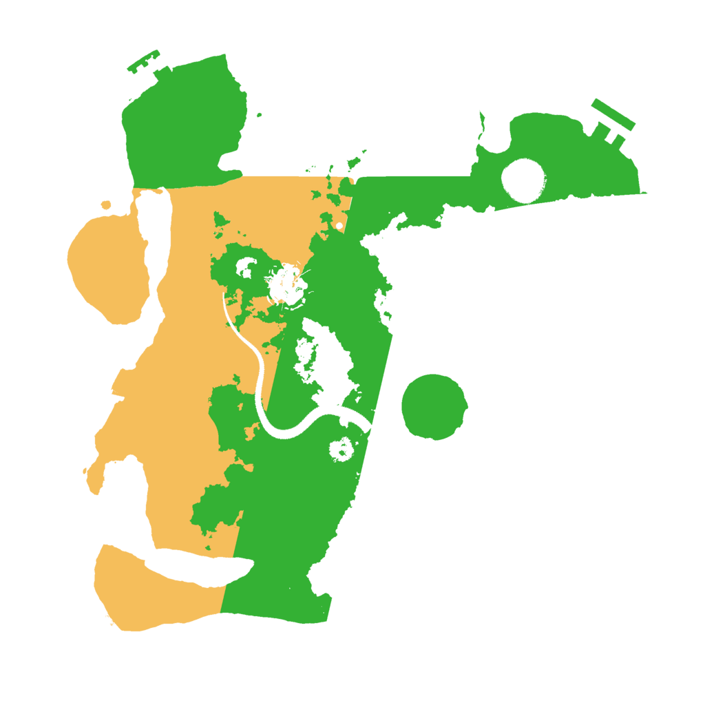 Biome Rust Map: Procedural Map, Size: 3000, Seed: 2573490
