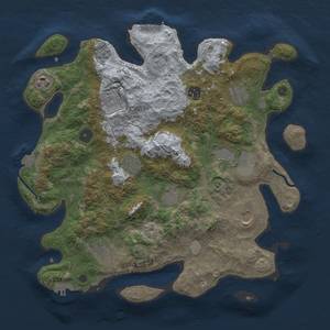 Thumbnail Rust Map: Procedural Map, Size: 3700, Seed: 738226964, 18 Monuments