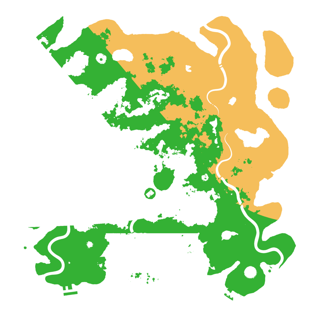 Biome Rust Map: Procedural Map, Size: 4500, Seed: 510221316
