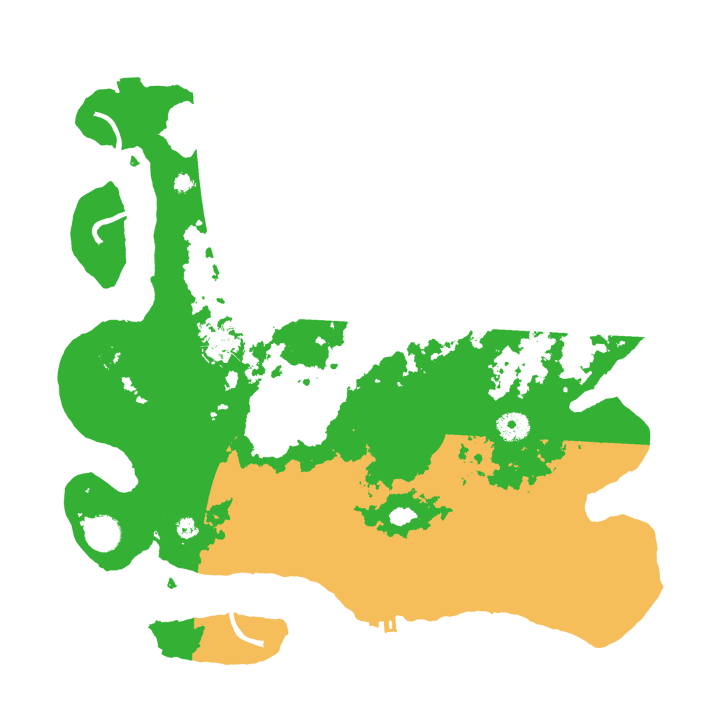 Biome Rust Map: Procedural Map, Size: 3500, Seed: 595334614