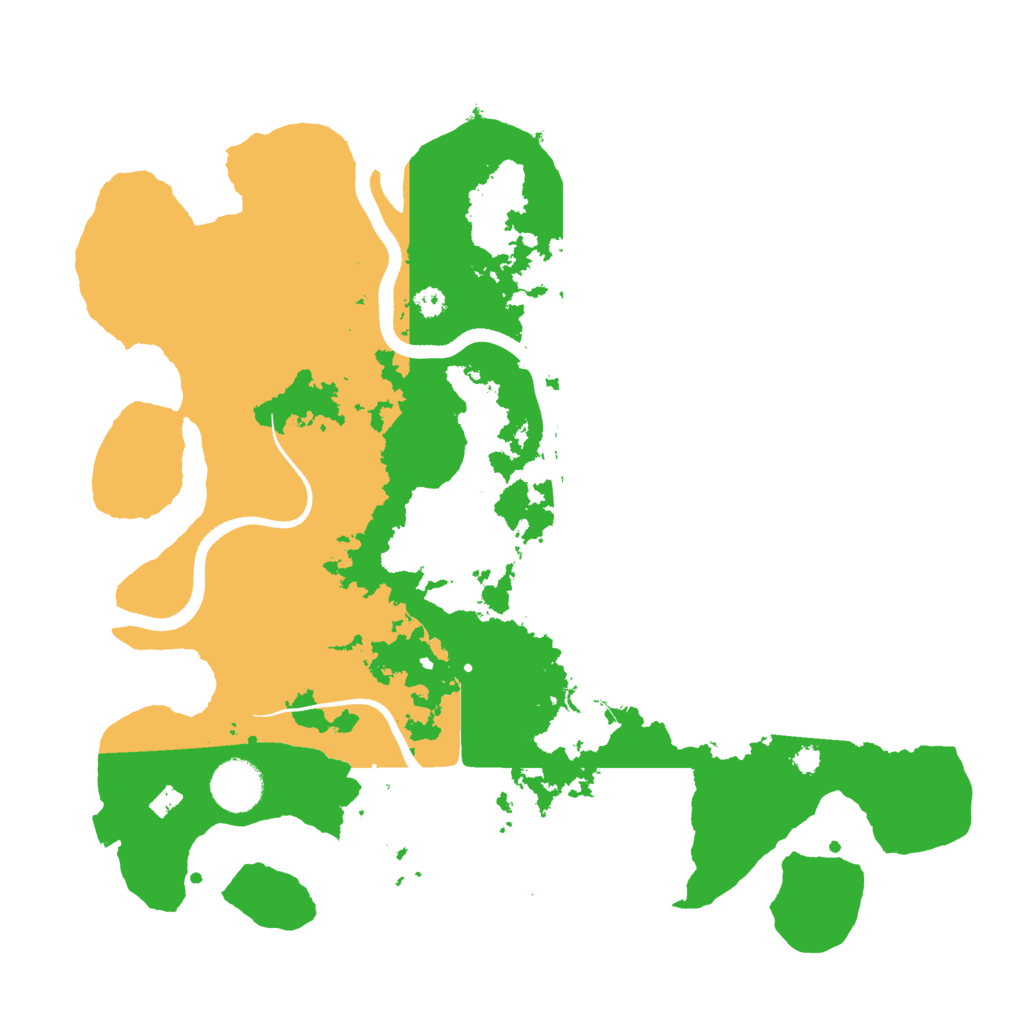 Biome Rust Map: Procedural Map, Size: 3500, Seed: 1098336598