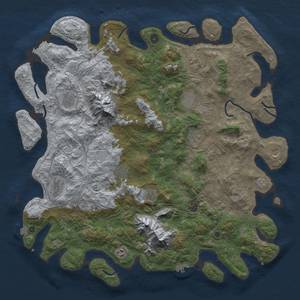 Thumbnail Rust Map: Procedural Map, Size: 5000, Seed: 606344919, 18 Monuments