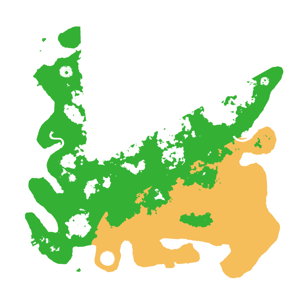 Biome Rust Map: Procedural Map, Size: 3700, Seed: 25255