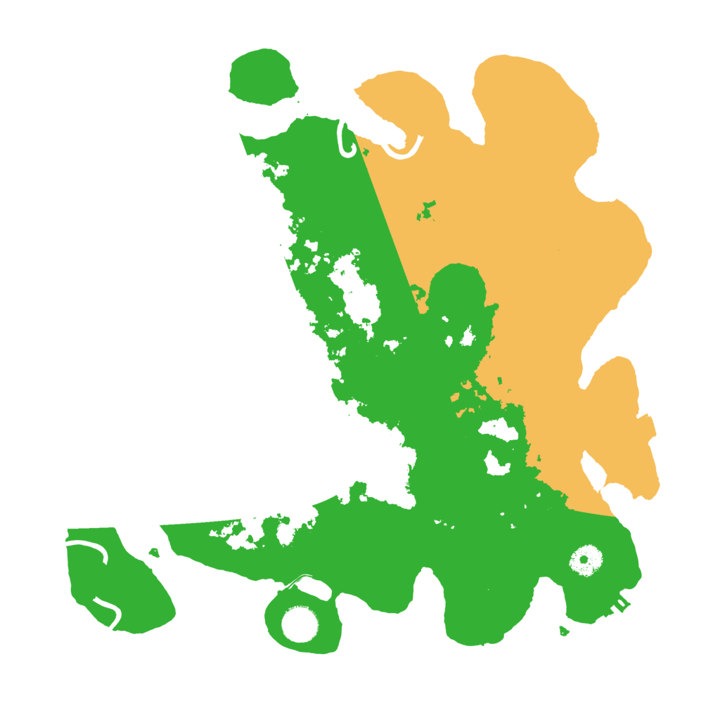 Biome Rust Map: Procedural Map, Size: 3500, Seed: 345674