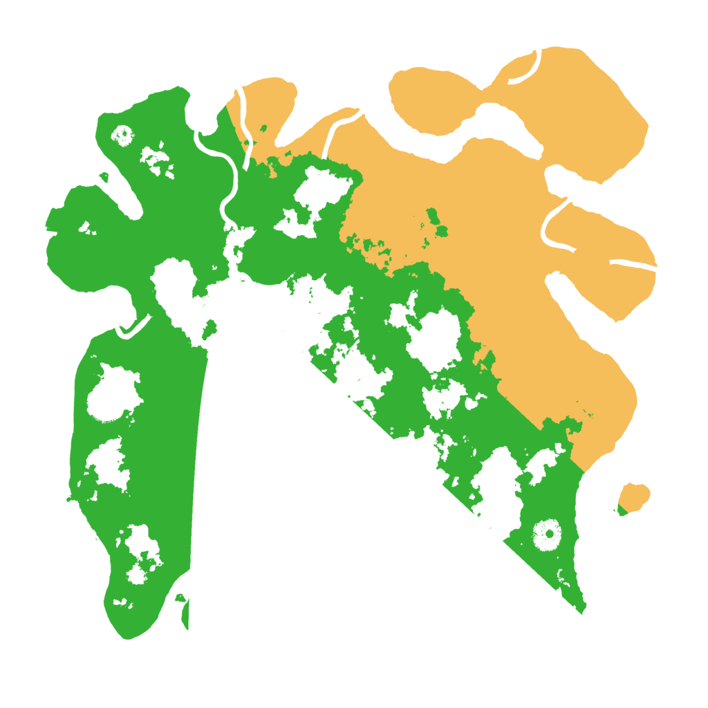 Biome Rust Map: Procedural Map, Size: 3500, Seed: 89714125