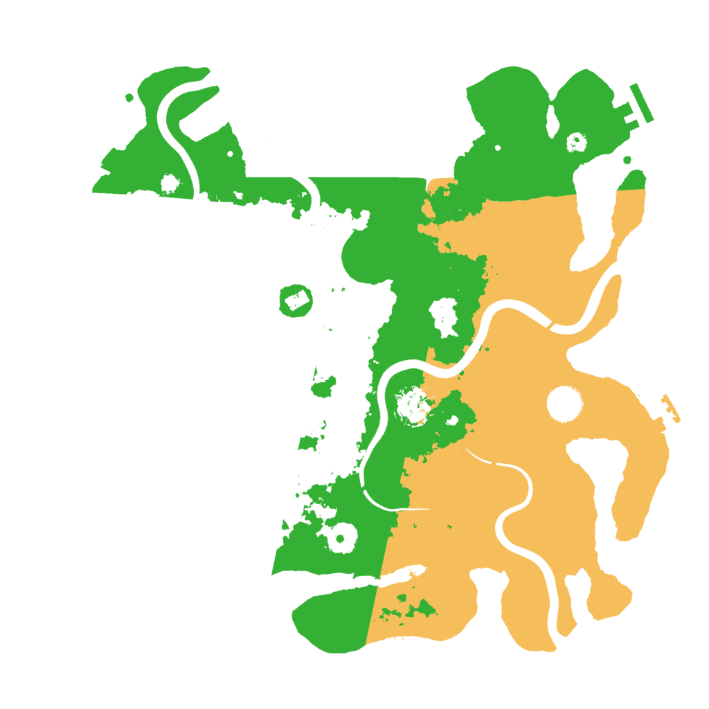 Biome Rust Map: Procedural Map, Size: 3500, Seed: 896774313