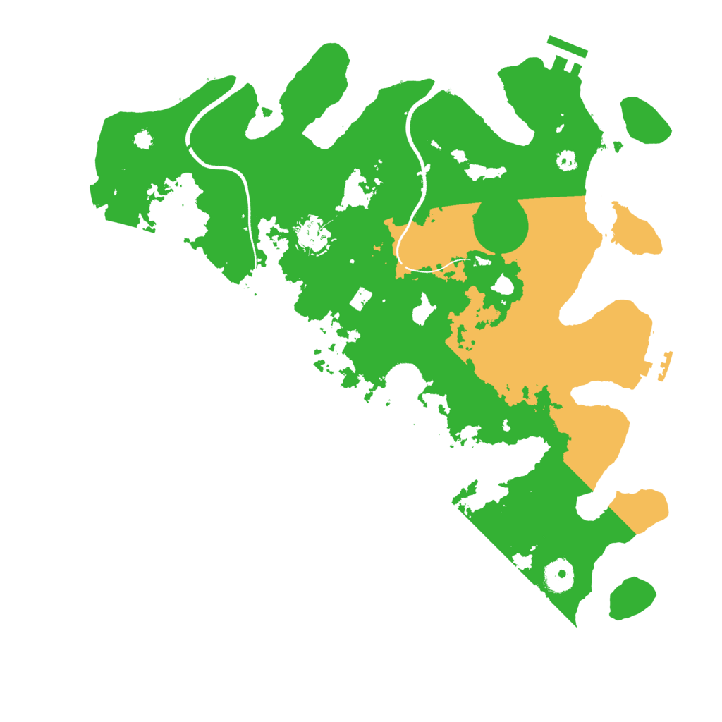 Biome Rust Map: Procedural Map, Size: 3500, Seed: 13582168