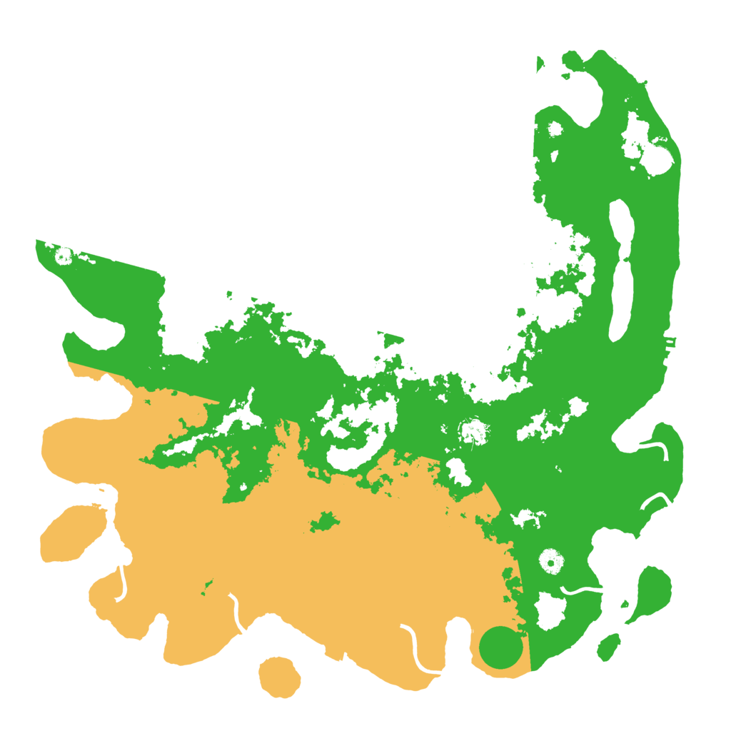 Biome Rust Map: Procedural Map, Size: 4500, Seed: 666674061