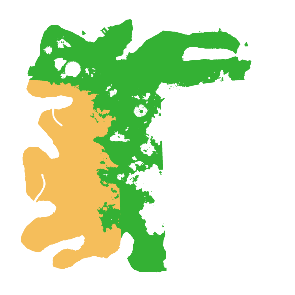 Biome Rust Map: Procedural Map, Size: 3500, Seed: 20240115
