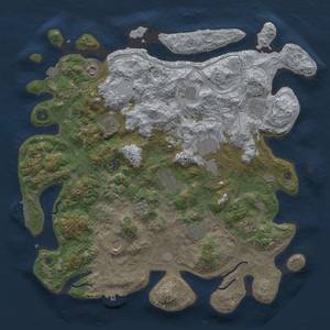 Thumbnail Rust Map: Procedural Map, Size: 4250, Seed: 738922931, 19 Monuments